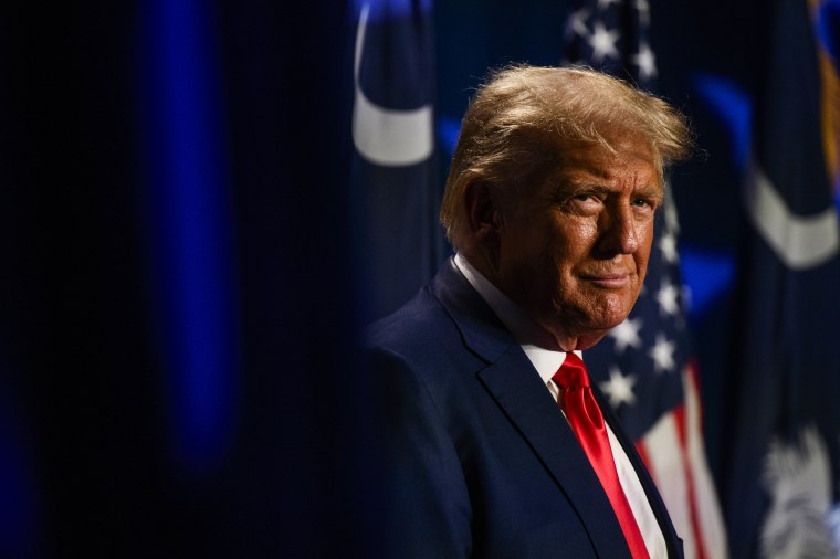 Former President Donald Trump in Columbia, S.C., on Aug. 5, 2023.