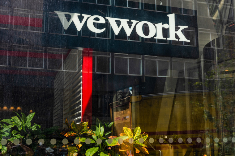 A WeWork in London on Aug. 9, 2023.