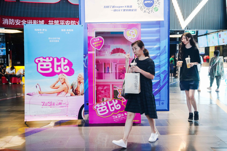 'Barbie' movie popular among youngsters in China, Beijing - 07 Aug 2023