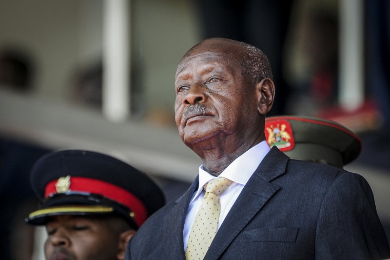 Ugandan President Yoweri Museveni in Nairobi, Kenya, on Feb. 11, 2020.