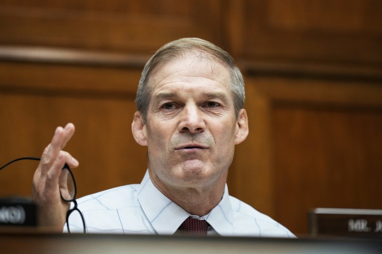 Rep. Jim Jordan speaks during a House Oversight Committee hearing at the Capitol