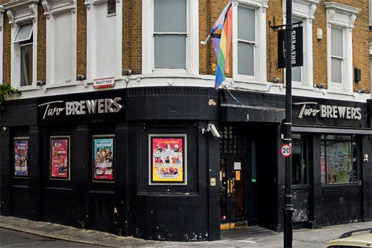 The bar Two Brewers in London.