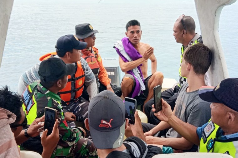 Surfers rescued in Indonesia