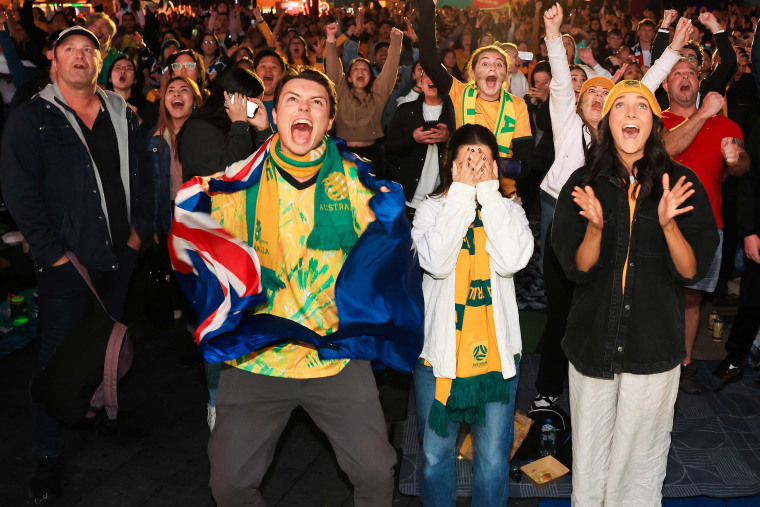 Fans In Sydney Watch The Matildas FIFA World Cup Game