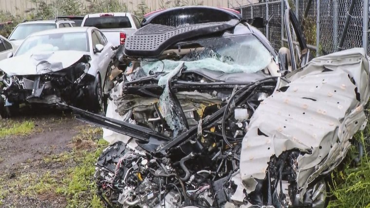 car crash victims ghost looking down on his body