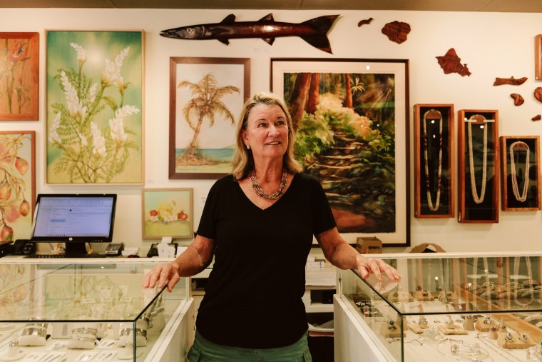 Panna Cappeli’s Gallery in Lahaina wash destroyed by wild fires, in Maui, Hawaii on Aug. 17, 2023.