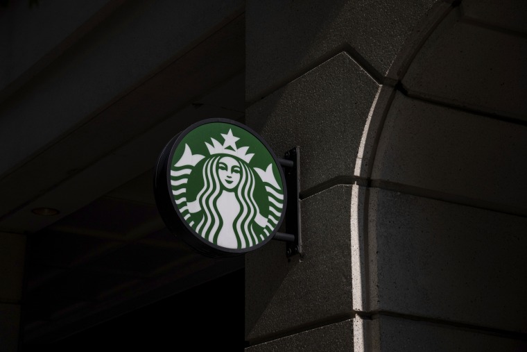 A Starbucks logo.