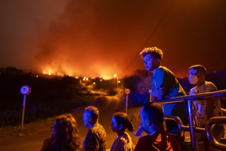 Firefighters have battled through the night to try to bring under control the worst wildfire in decades on the Spanish Canary Island of Tenerife, a major tourist destination. The fire in the north of the island started Tuesday night and has forced the evacuation or confinement of nearly 8,000 people.