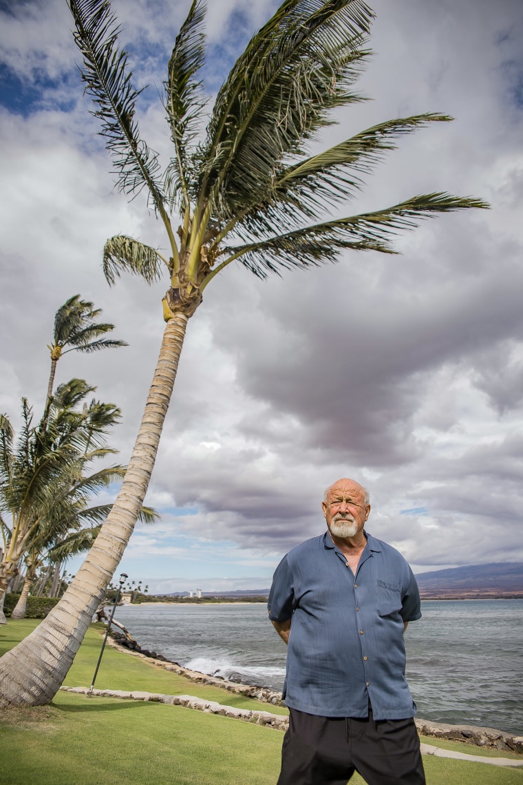 Joseph Pluta escaped the Lahaina fire by jumping out his window minutes before the fire swept through his home. 