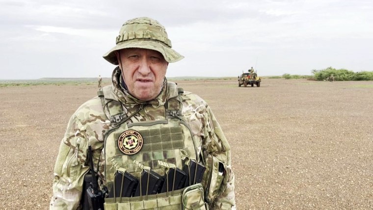 Yevgeny Prigozhin, the owner of the Wagner Group military company at an unknown location