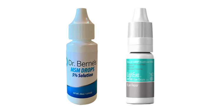 Image: Dr. Berne's MSM Drops and LightEyez MSM Eye Drops-Eye Repair.