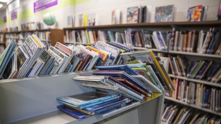 An elementary school library in suburban Atlanta.