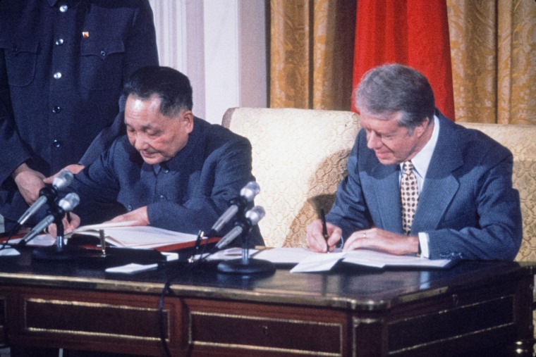 Jimmy Carter And Deng Xiao Ping