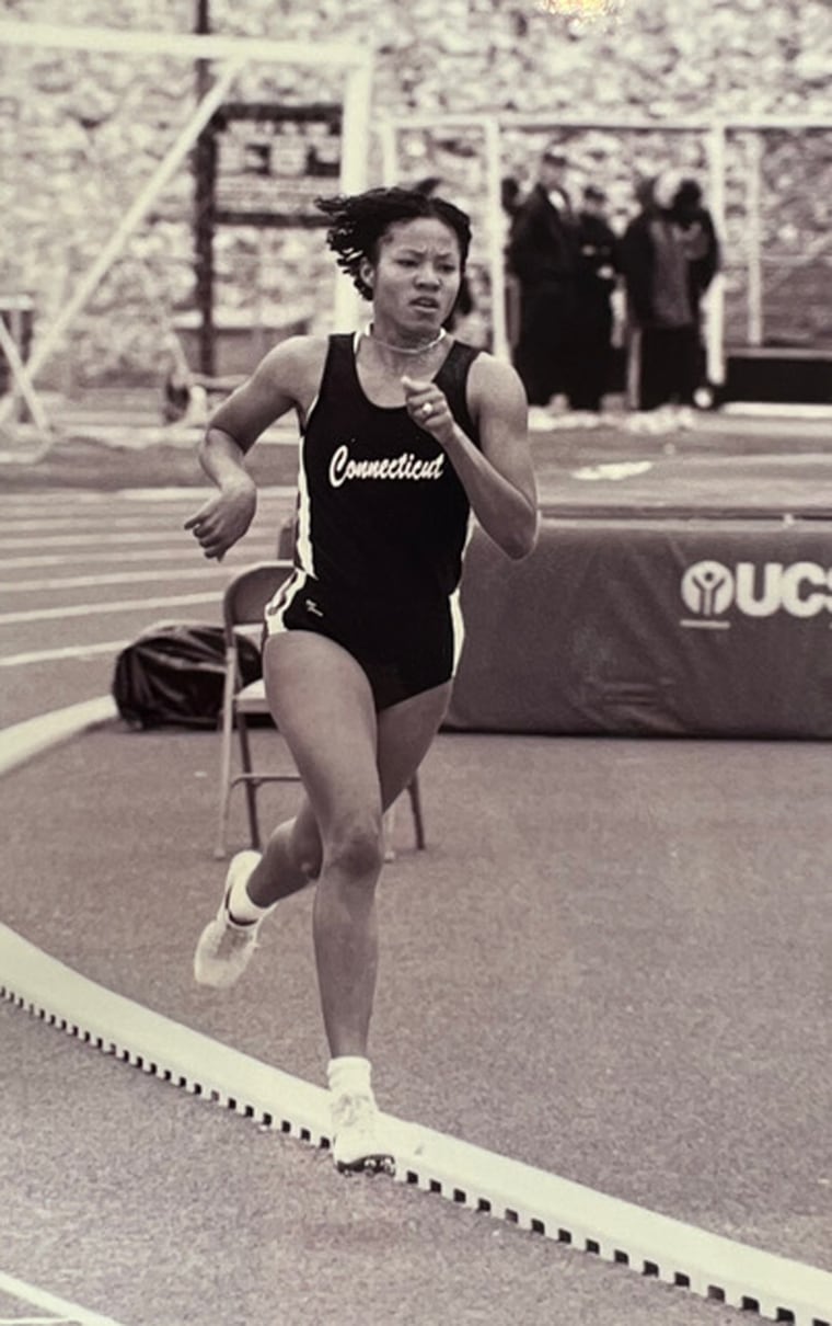 Trisha Bailey runs track at the University of Connecticut.