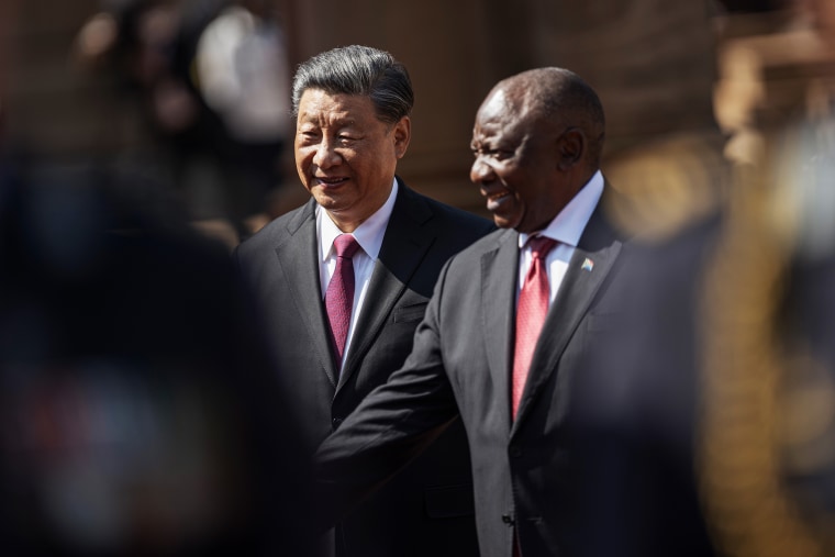 China's President Xi Visits South African President Ramaphosa
