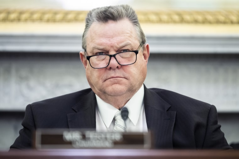 Jon Tester during a Senate Veterans' Affairs Committee confirmation hearing