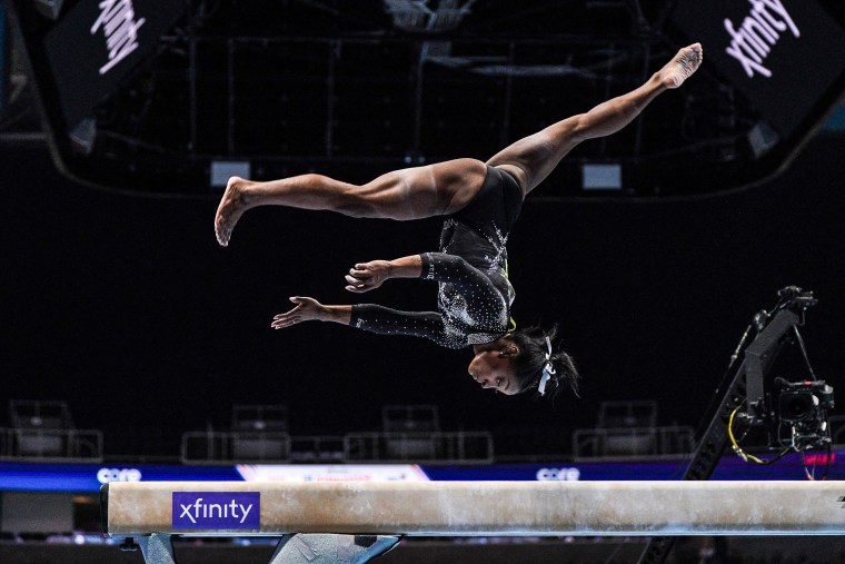 Simone Biles wins record 8th U.S. gymnastics title, a decade after her ...