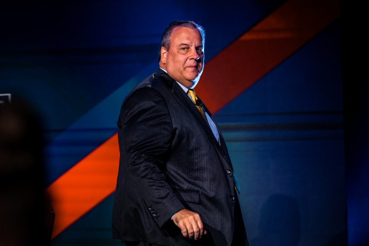 Republican presidential candidate and former New Jersey Governor Chris Christie attends the Erick Erickson's conservative political conference "The Gathering" in Atlanta on Aug. 19, 2023