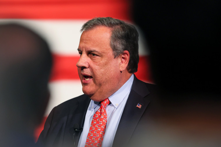 Former New Jersey Gov. Chris Christie in Manchester, N.H., on June 6, 2023.