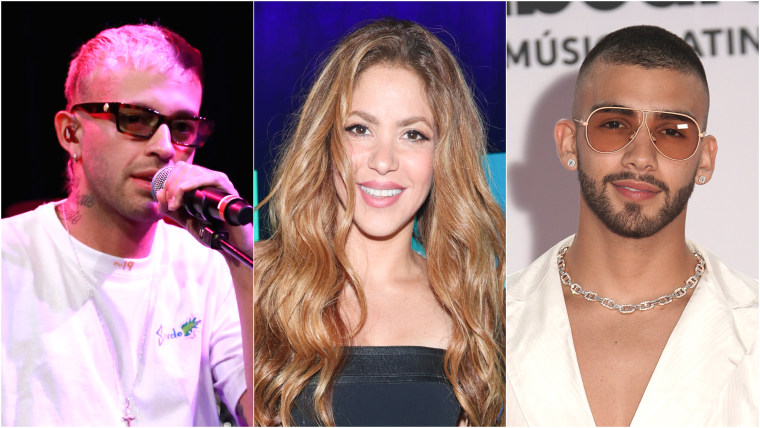 Feid en Billboard 2019 Latin Power Players; Shakira en Billboard Mujeres Latinas En La Música 2023; Manuel Turizo en los Premios Billboard de la Música Latina 2020.