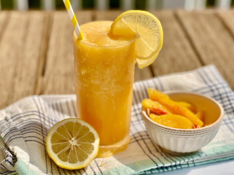 Joy Bauer's Frozen Peach Lemonade.