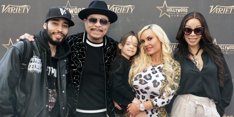 Ice-T with Coco Austin and kids.