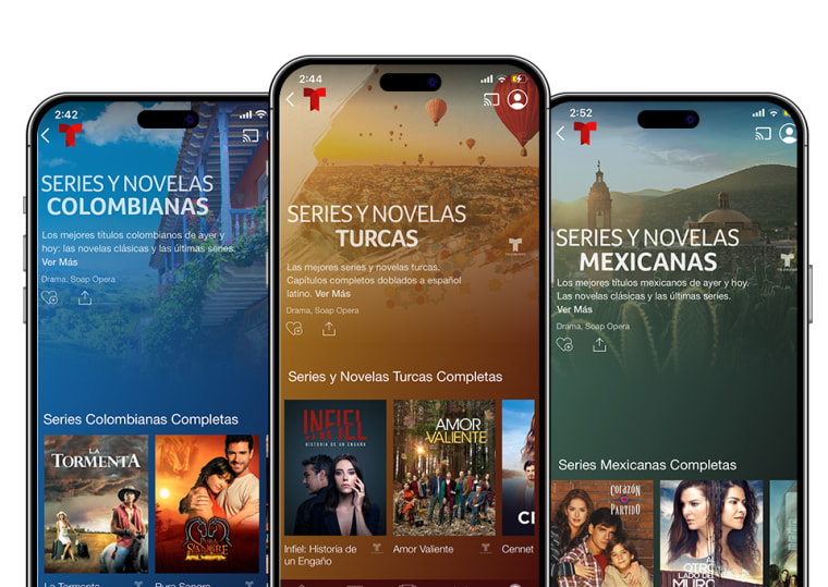 Telemundo app - series y novelas por país