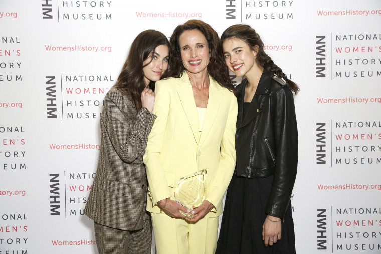 Rainey Qualley, Andie MacDowell and Margaret Qualley 
