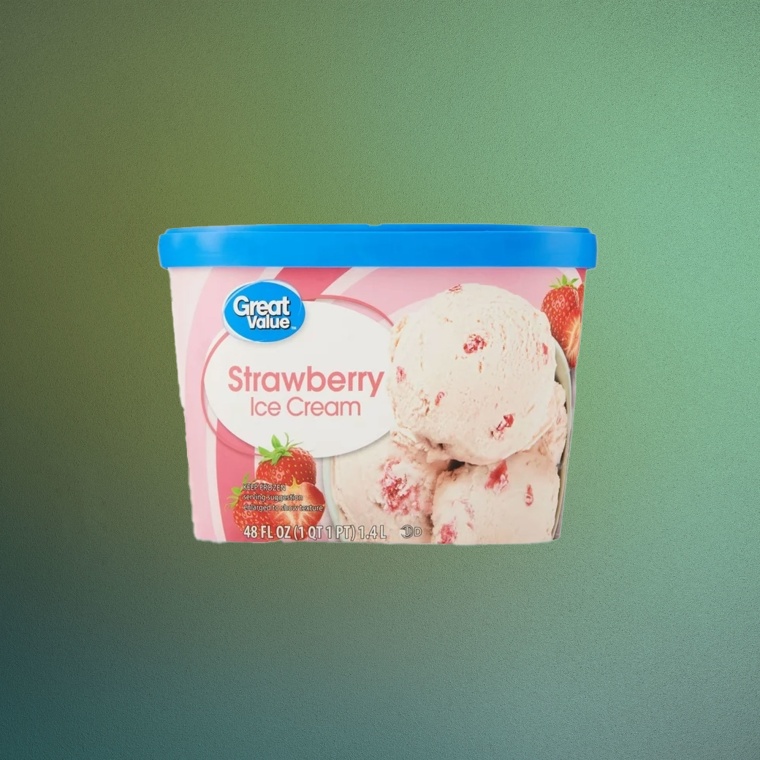 Great Value Strawberry Ice Cream