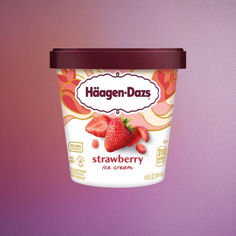Haagen Dazs Strawberry Ice Cream