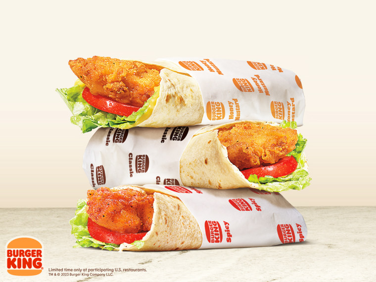 Burger King Launches Crispy Wraps In Three Different Flavors