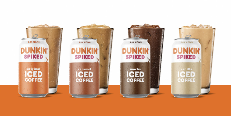 Dunkin’ Spiked Iced Coffee will also come in four flavors.