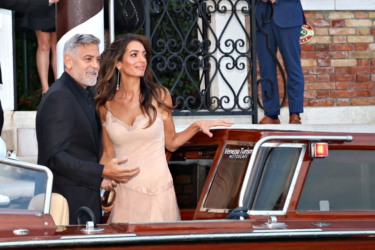 The couple seen in Venice, Italy, on August 31, 2023.