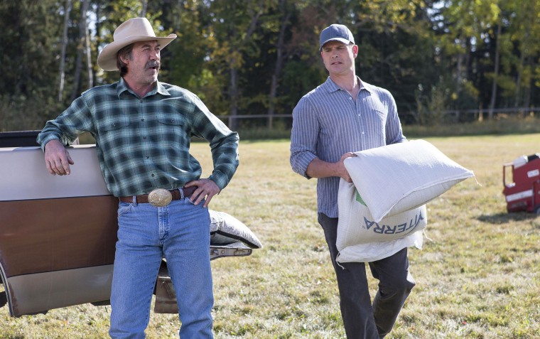 Shaun Johnston as Jack Bartlett and Graham Wardle as Ty Borden in "Heartland."