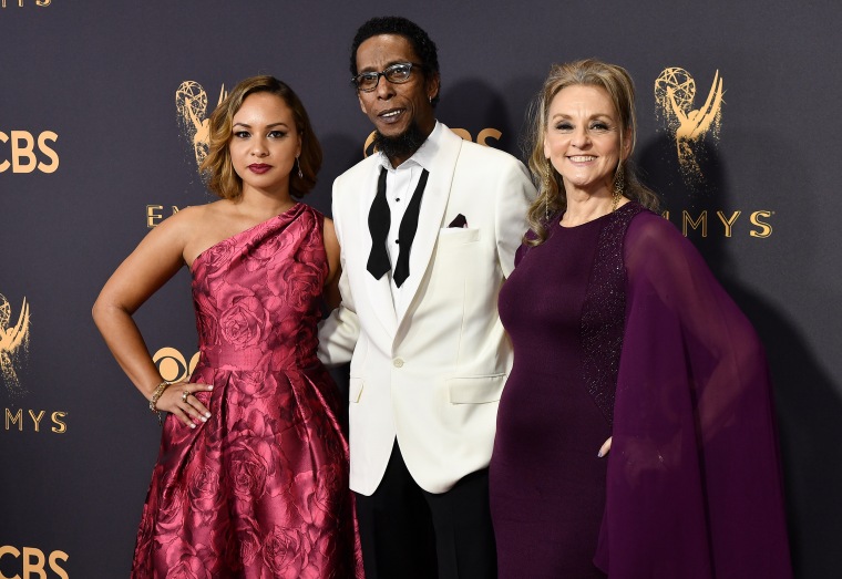 Ron Cephas Jones with wife and daughter