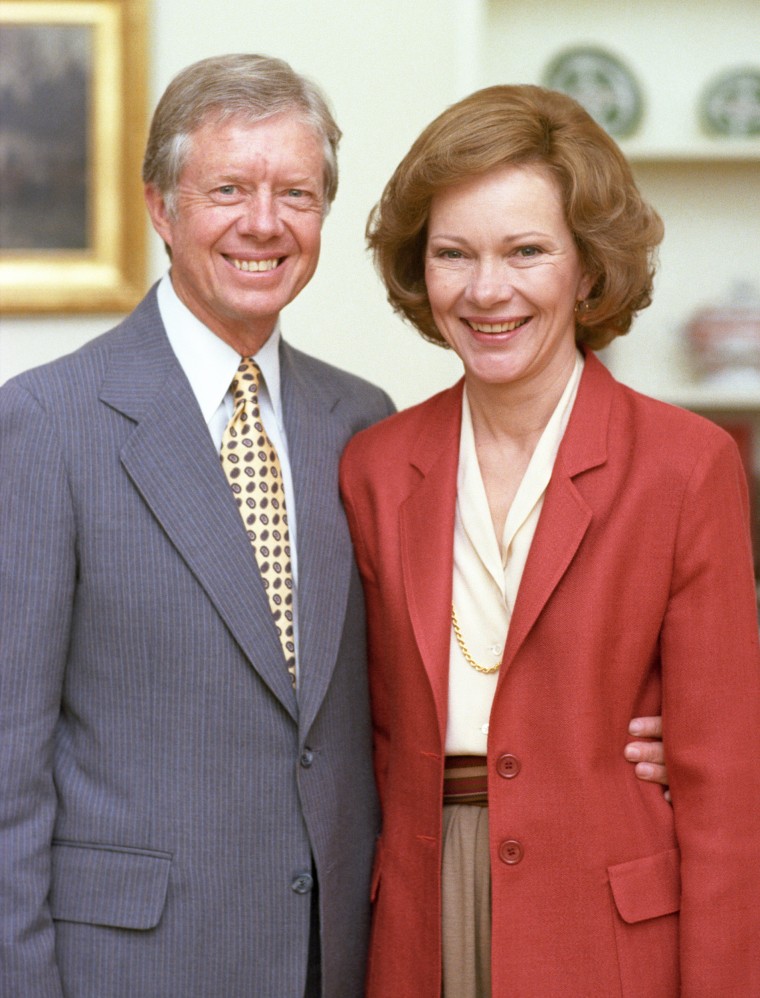 Then-U.S. President Jimmy Carter with wife Rosalynn Carter.