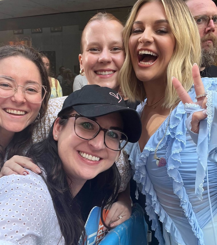 Andrea Trager and her friends take a selfie with Kelsea Ballerini at TODAY's Citi Concert Series.