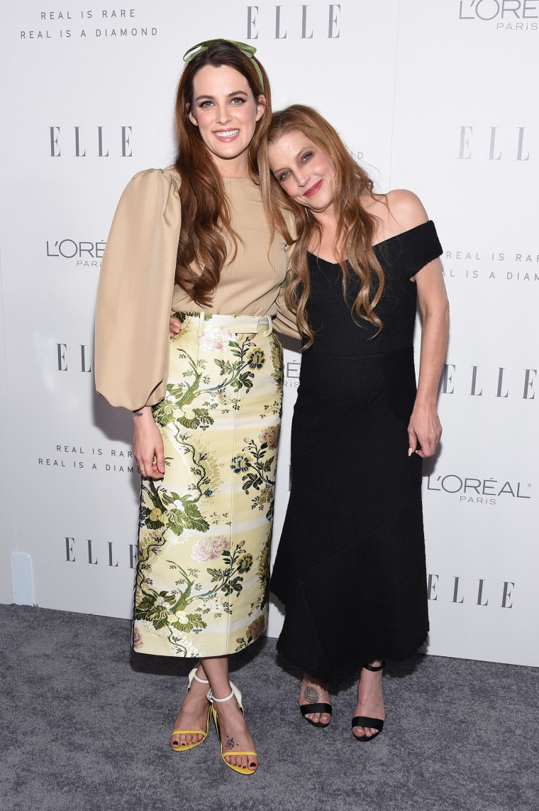 Riley Keough and Lisa Marie Presely - Elle Women In Hollywood, Arrivals, Los Angeles, USA - 16 Oct 2017