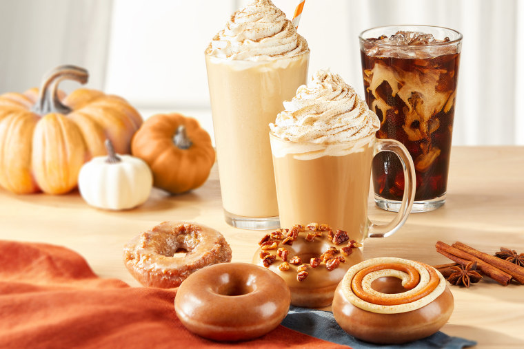 Krispy Kreme is coming out of the gate strong with its pumpkin spice offerings.