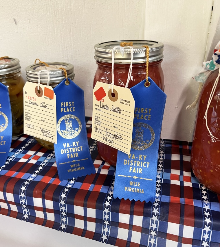 Skeens placed first place in many of the canning competitions.