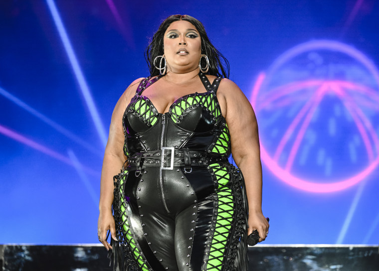 Lizzo performing on Day 2 of BottleRock Napa Valley Music Festival on May 27, 2023 in Napa, California. 