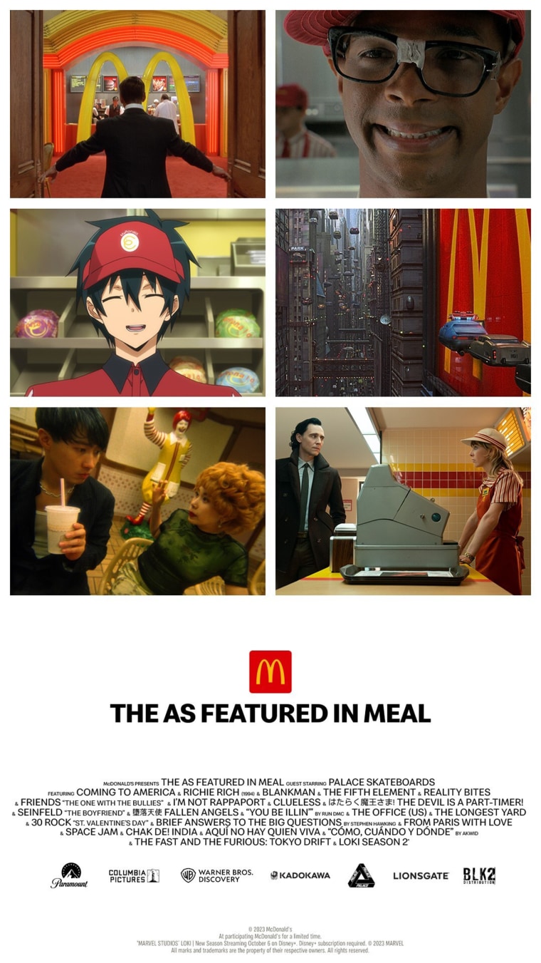 The limited-time As Featured In Meal is a collection of fan-favorite menu items that have made appearances throughout film, television and music.