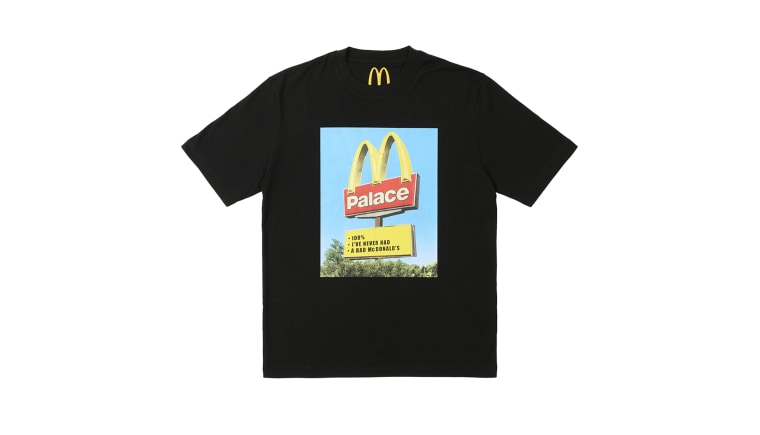 McDonald’s is releasing merch with Palace, including hoodies and tees.