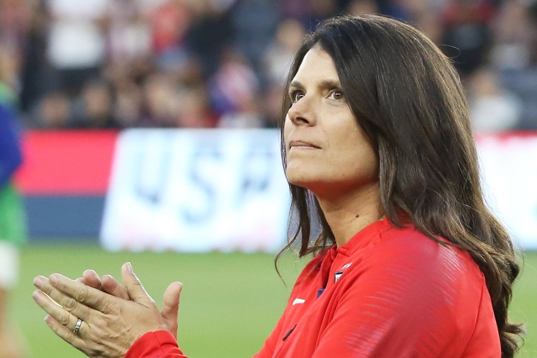 Mia Hamm was first invited to train with the USWNT when she was 15 years old and was added to the roster in 1987. She retired from the team in 2004. 