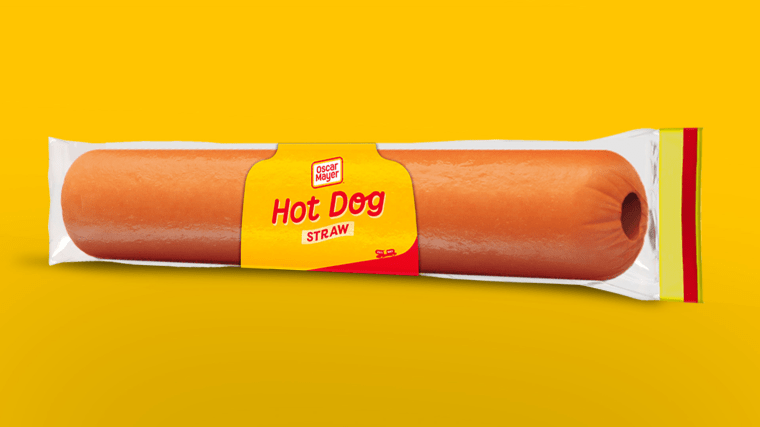 Oscar Mayer’s Hot Dog Straw.