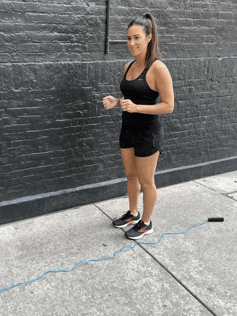 Over and back jump rope workout