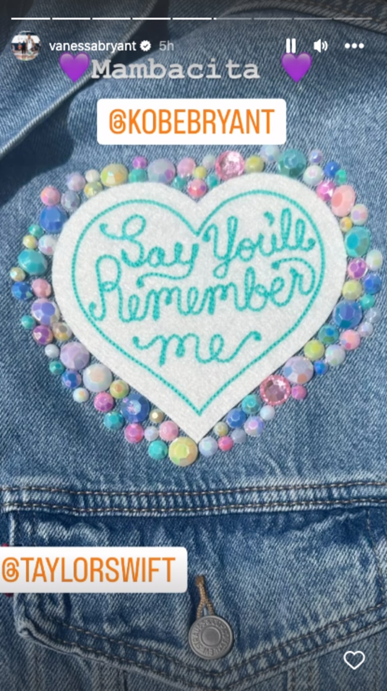 She also shared a closer look at the details, including a "Say You'll Remember Me" patch.