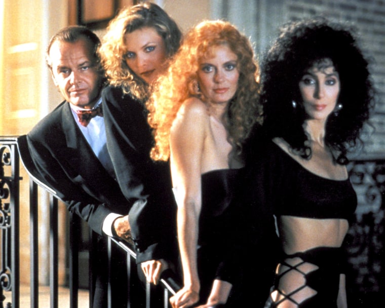 Jack Nicholson, Michelle Pfeiffer, Susan Sarandon in The Witches of Eastwick, 1987.
