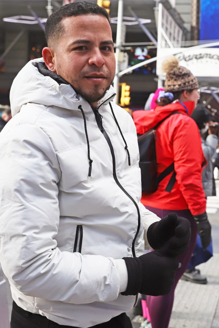 Tonny Tavera near Bryant Park, in New York City in December 2022.