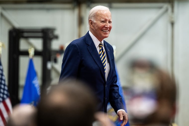 President Joe Biden arrives to a speaking event in Milwaukee